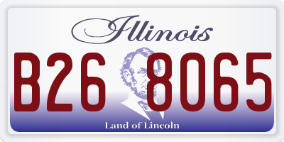 IL license plate B268065