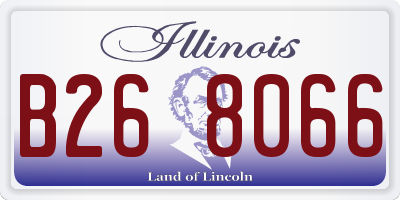 IL license plate B268066