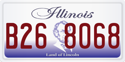 IL license plate B268068