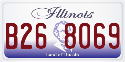IL license plate B268069