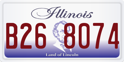 IL license plate B268074