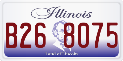 IL license plate B268075