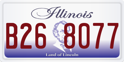 IL license plate B268077