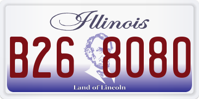 IL license plate B268080