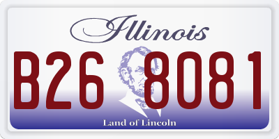 IL license plate B268081