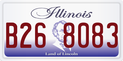 IL license plate B268083