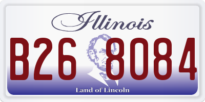 IL license plate B268084