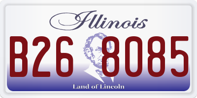 IL license plate B268085