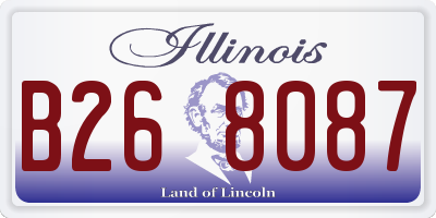 IL license plate B268087