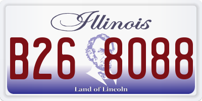 IL license plate B268088