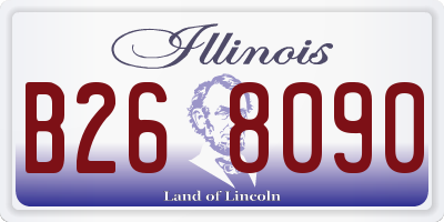 IL license plate B268090