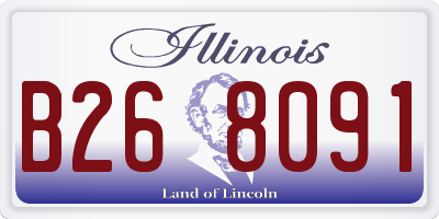 IL license plate B268091