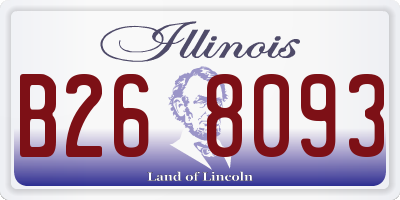 IL license plate B268093