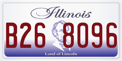 IL license plate B268096