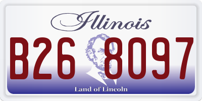 IL license plate B268097