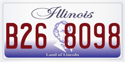 IL license plate B268098