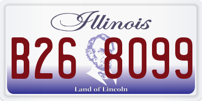 IL license plate B268099