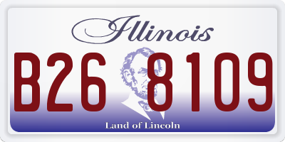 IL license plate B268109