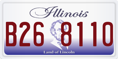 IL license plate B268110