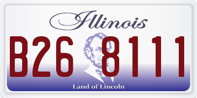 IL license plate B268111