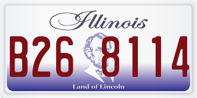 IL license plate B268114