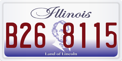 IL license plate B268115
