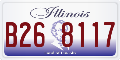 IL license plate B268117