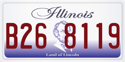 IL license plate B268119