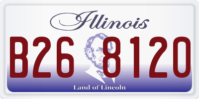IL license plate B268120