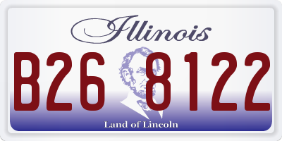 IL license plate B268122