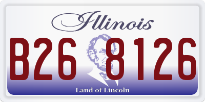 IL license plate B268126