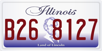 IL license plate B268127