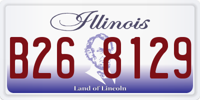IL license plate B268129