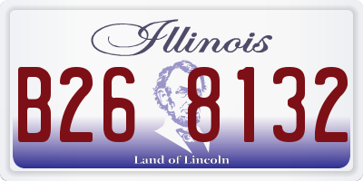 IL license plate B268132