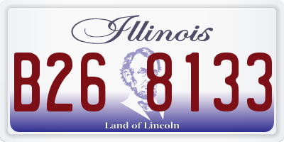 IL license plate B268133
