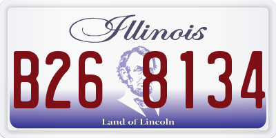 IL license plate B268134