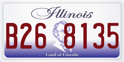 IL license plate B268135