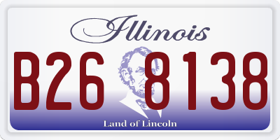 IL license plate B268138