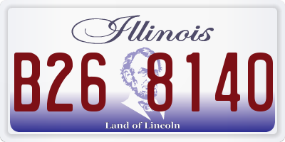 IL license plate B268140
