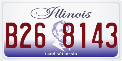 IL license plate B268143