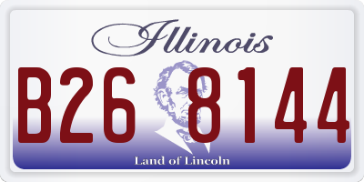 IL license plate B268144