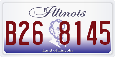 IL license plate B268145