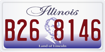 IL license plate B268146