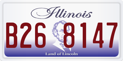 IL license plate B268147