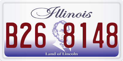 IL license plate B268148