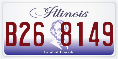 IL license plate B268149