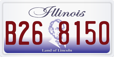 IL license plate B268150