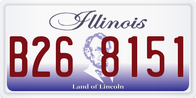 IL license plate B268151