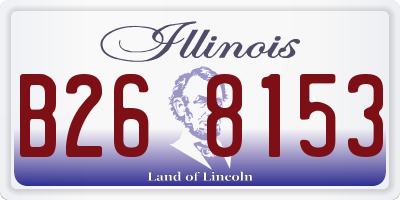 IL license plate B268153