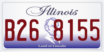 IL license plate B268155